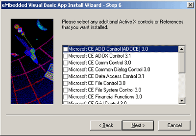 รูปแสดง การเลือกรายการ ActiveX control
